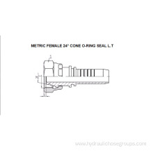 Metric O-Ring Female 24° Cone Seal L.T. 20411